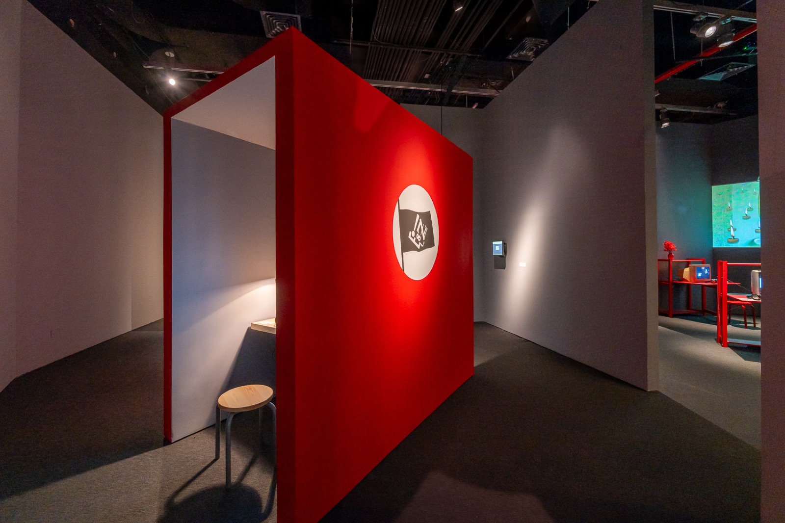 Installation view, My Veins Are The Wires, My Body Is Your Keyboard